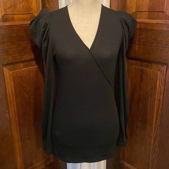Ann Taylor Long Sleeve Crossover Top - Picture 1 of 6